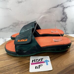 Men’s 12-Nike Air LeBron 2 ELITE 578251-383 ‘Dark Atomic Teal’ Slides Sandals